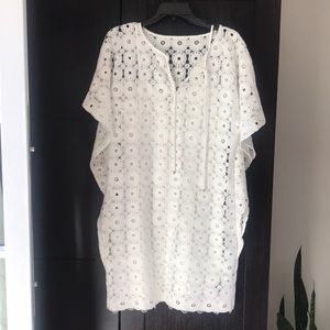 Trina Turk beautiful white crochet dress